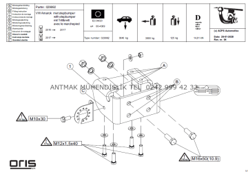 VW AMAROK 2010 MODEL YILI ÜZERİ ORİS ÇEKİ DEMİRİ