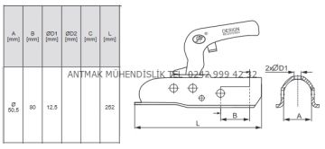 50 MM BORUYA 1700 KG' LIK RÖMORK KARAVAN KAPLİNİ