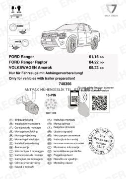 VOLKSWAGEN AMAROK 2023 MODEL ÜSTÜ 13 PİNLİ ORİJİNAL ELEKTRİK TESİSATI