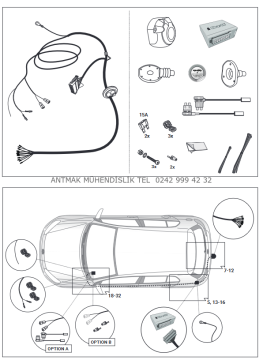 VOLKSWAGEN GOLF VII 2012-2020 MODEL YILLARI ARASI ÜZERİ 13 PİNLİ ORİJİNAL ELEKTRİK TESİSATI
