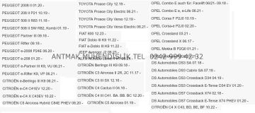OPEL/CİTROEN/FIAT/PEUGEOT/DS/TOYOTA/JEEP/ ALFA ROMEO UYUMLU 13 PİNLİ ORİJİNAL ELEKTRİK TESİSATI