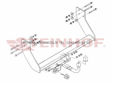 KIA K-2500 2004 MODEL YILI ÜZERİ STEINHOF ÇEKİ DEMİRİ