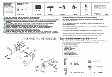 MERCEDES M-CLASS W163 1998-2005 MODEL YILI ARASI ÇEKİ DEMİRİ