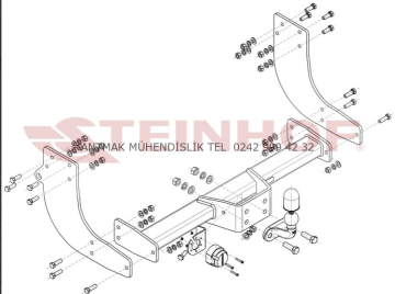 IVECO 35C  2014 MODEL ÜSTÜ ŞASE/PANELVAN UYUMLU ÇEKİ DEMİRİ
